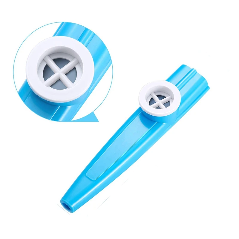 24 шт пластиковый Kazoo s 8 красочный музыкальный инструмент хороший компаньон для