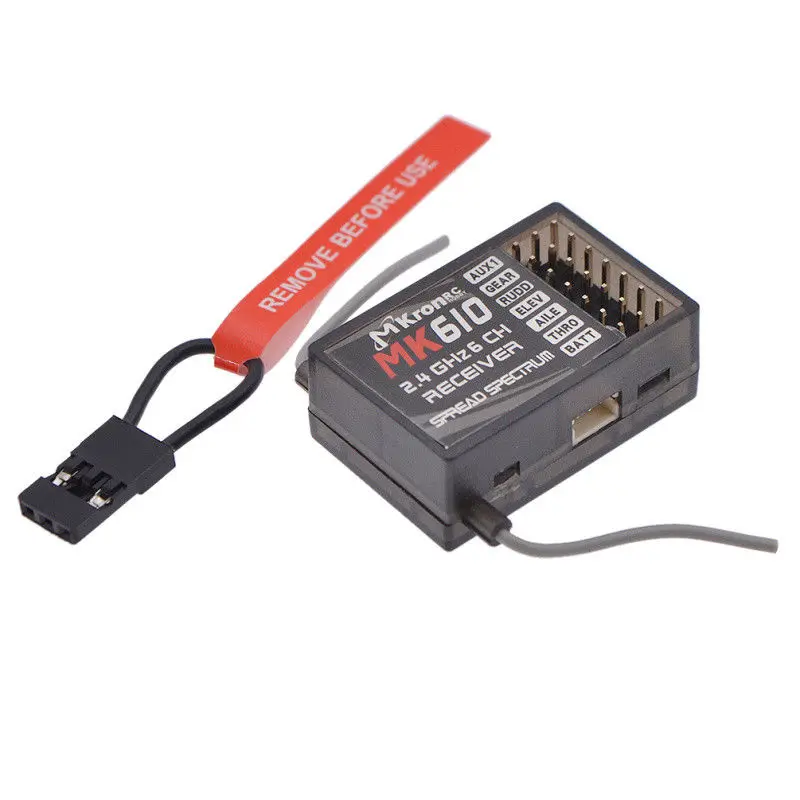 

Newest MK610 Receiver 2.4 GHz Replacement AR6100 Receiver For Dx5e Dx6i Dx7 Dx8