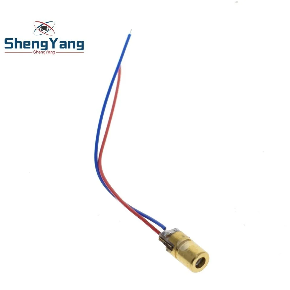 

ShengYang 1PCS 5V 650nm 5mW Adjustable Laser Dot Diode Module Red Sight Copper Head Mini Laser Pointer