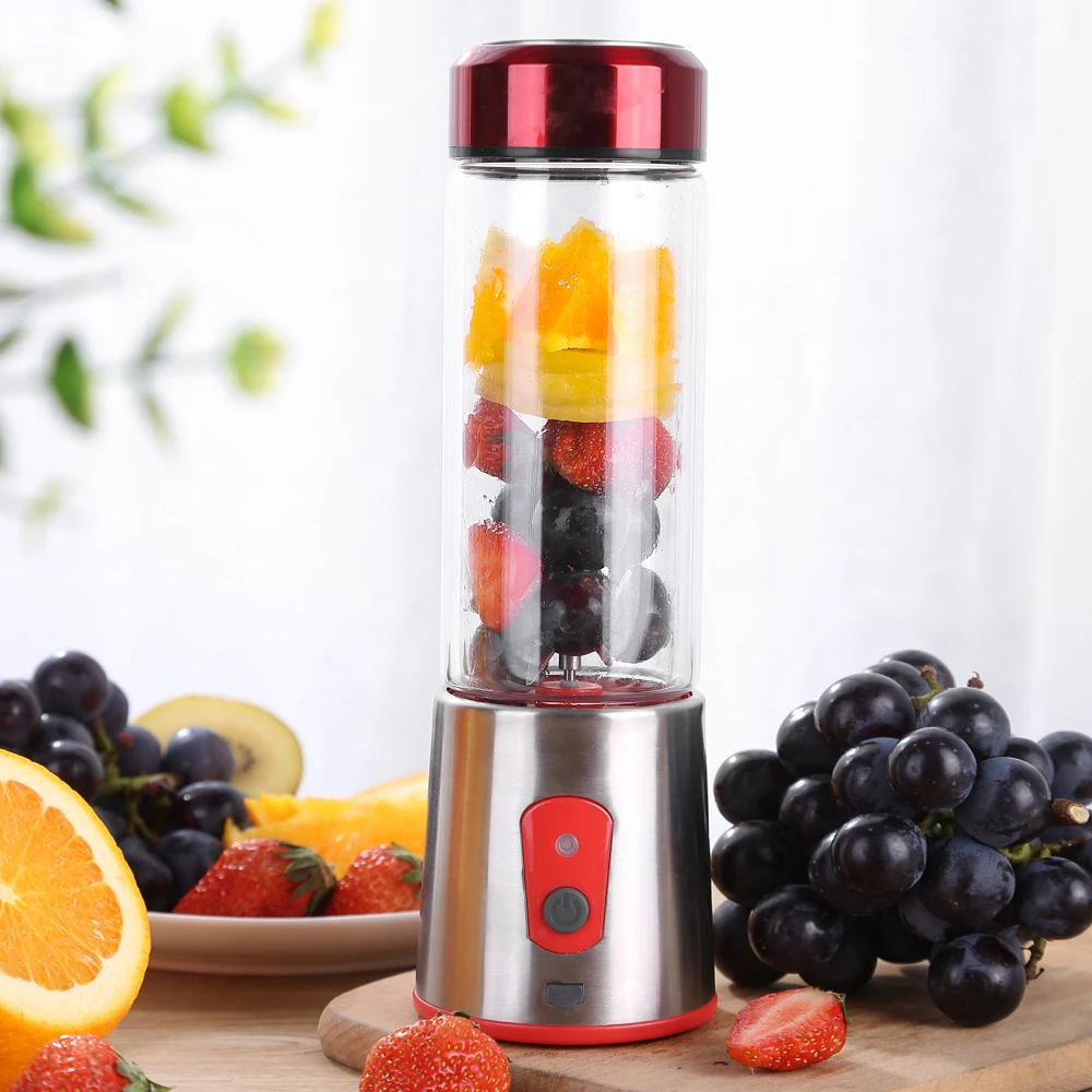 

350ml Chargeable Electric Juice Machine Juice Multi-Function Juicer Extractor Blender Handy Portable Mini Juice Maker Cup Bottle