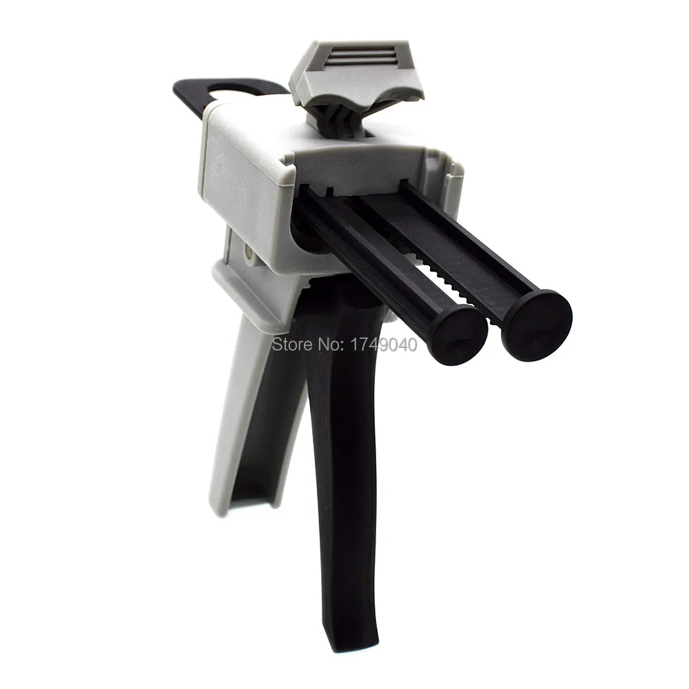 

50ML Manual Caulking Gun Applicator Glue Dispenser 1:2 Two Component AB Glue Dispensing Gun for 50ml 1:1 and 2:1 AB Epoxy Glue