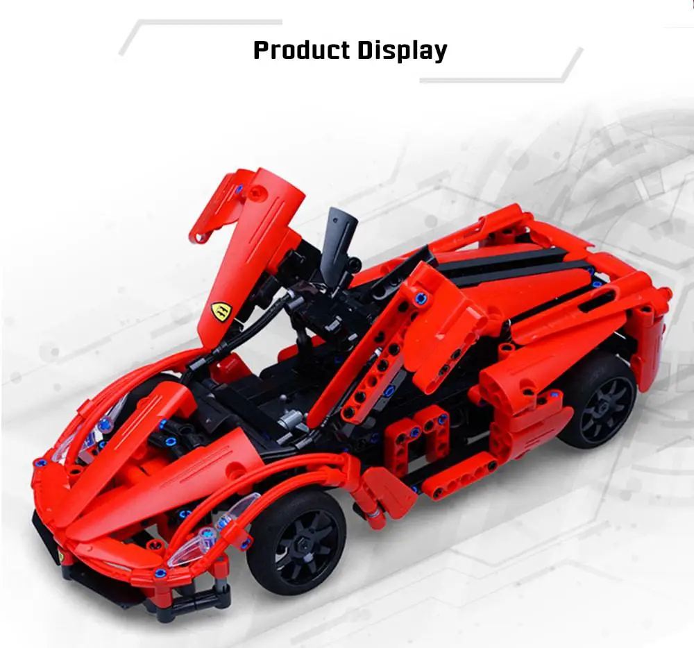 LeadingStar дистанционное управление электрический спортивный автомобиль игрушка DIY сборки строительные блоки RC автомобиль дети игрушки подарки для мальчиков