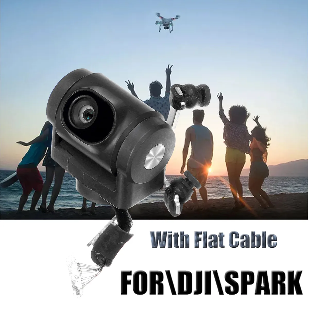 

Gimbal Camera Spark RC Drone Repair part FPV HD Repair Part For DJI Spark Drone s With Flat cable
