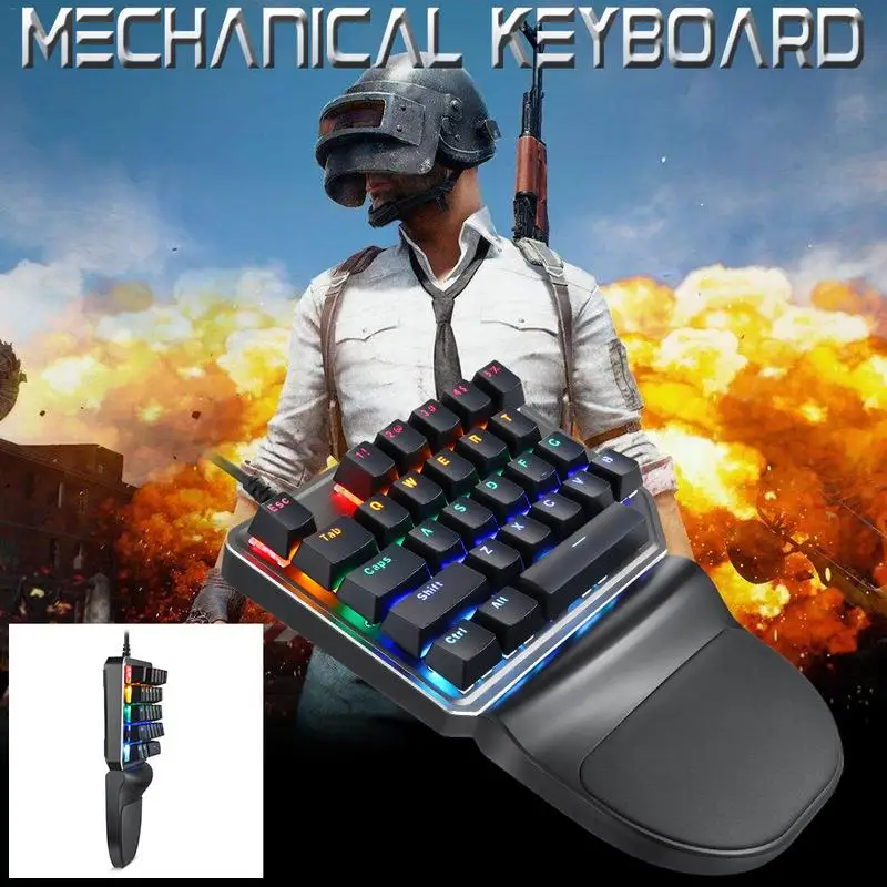 

MOTOSPEED wired 27 key N key flip eat chicken game small mechanical keyboard