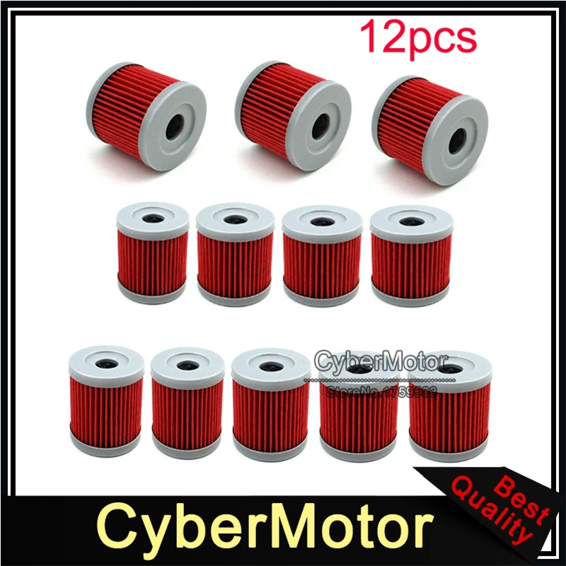 12x Oil Filter Bike Pit Dirt CB250 150cc 200cc 250cc Lifan Zongshen
