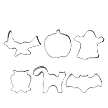 Diy halloween stainless steel cutting cookie mold set for cooking pieces 6 pieces. a set of metal mold cutting machine set of 6 pieces cotton box set of 6 pieces