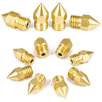 

HOT-22 Pieces 3D Printer Nozzles, Mk8 Extruder Nozzle 0.2Mm, 0.3Mm, 0.4Mm, 0.5Mm, 0.6Mm, 0.8Mm, 1.0Mm Extruder Print Head For