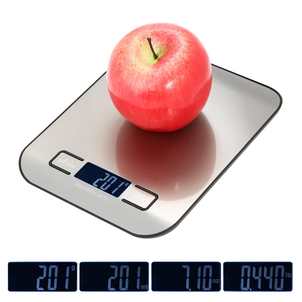 

Electric Kitchen Scale 5kg/1g Accurate High-precision Kitchen Scale Mini Electronic Platform Scale Food Weighing Scale