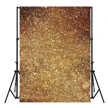 

3x5ft Golden Glitter Photography Background Wedding Birthday Party Photographic Backdrop Photo Background For Photo Studio
