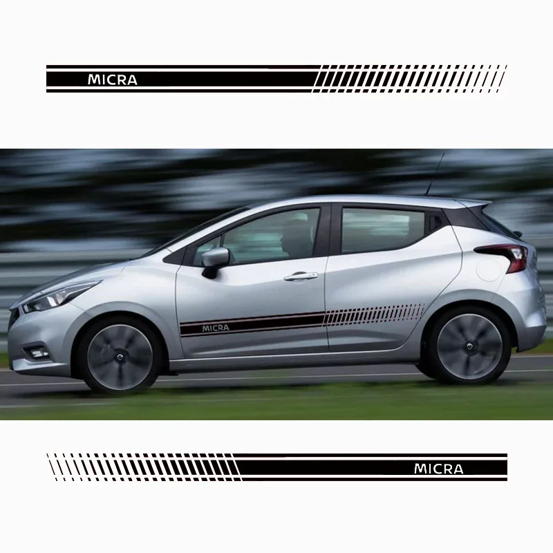 Для Nissan Micra наклейка на кузов автомобиля настраиваемая Автомобильная Спортивная
