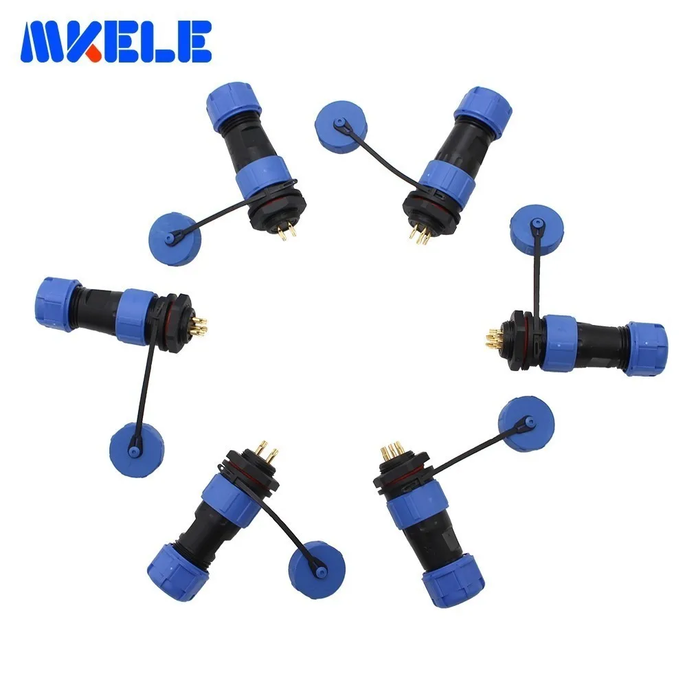 

Waterproof Male Female Socket 2/3/4/5/7/9 Pin Protective Plug IP68 Plug Socket Sensor Encoder