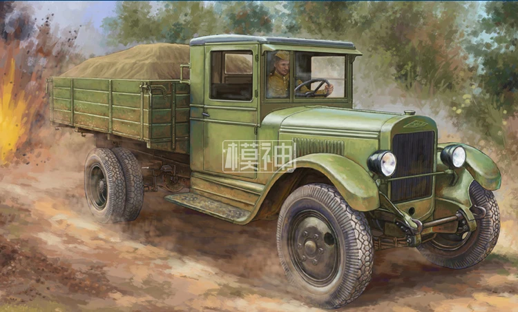 Military Assembly Model, Military Vehicle, Chariot, Armored Vehicle, 1/35, Russian ZIS-5, Transport Truck, 83885