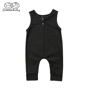 

New Newborn Toddler Infant Kids Baby Girls Boys Romper Sleeveless Jumpsuit Harem Pants Clothes Solid Outfits 0-18M