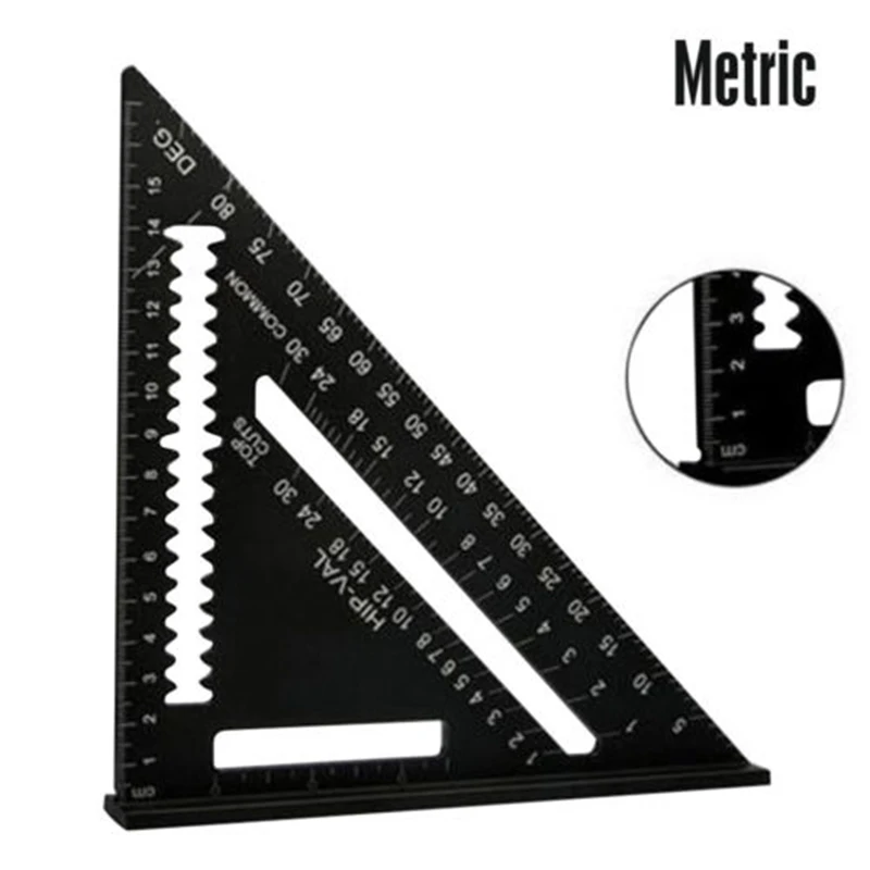 

Metric Aluminum Alloy Speed Triangle Angle Protractor Layout Guide Ruler
