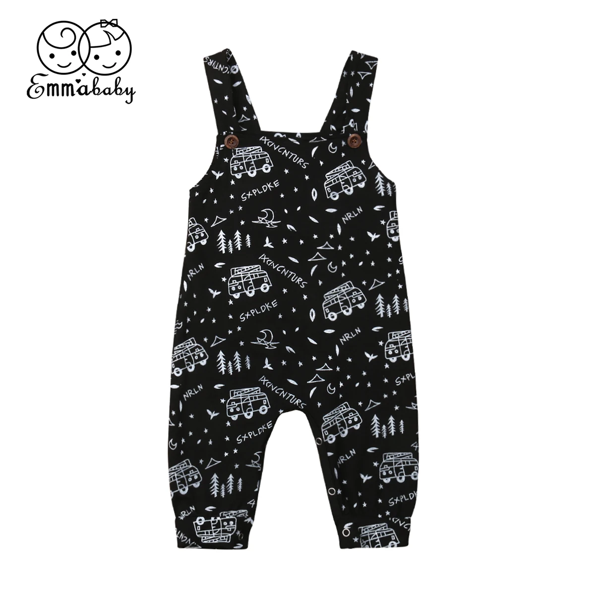 

2019 Brand New Cute Toddler Kids Baby Boys Girls Clothes Sleeveless Romper Overalls Summer Outfit