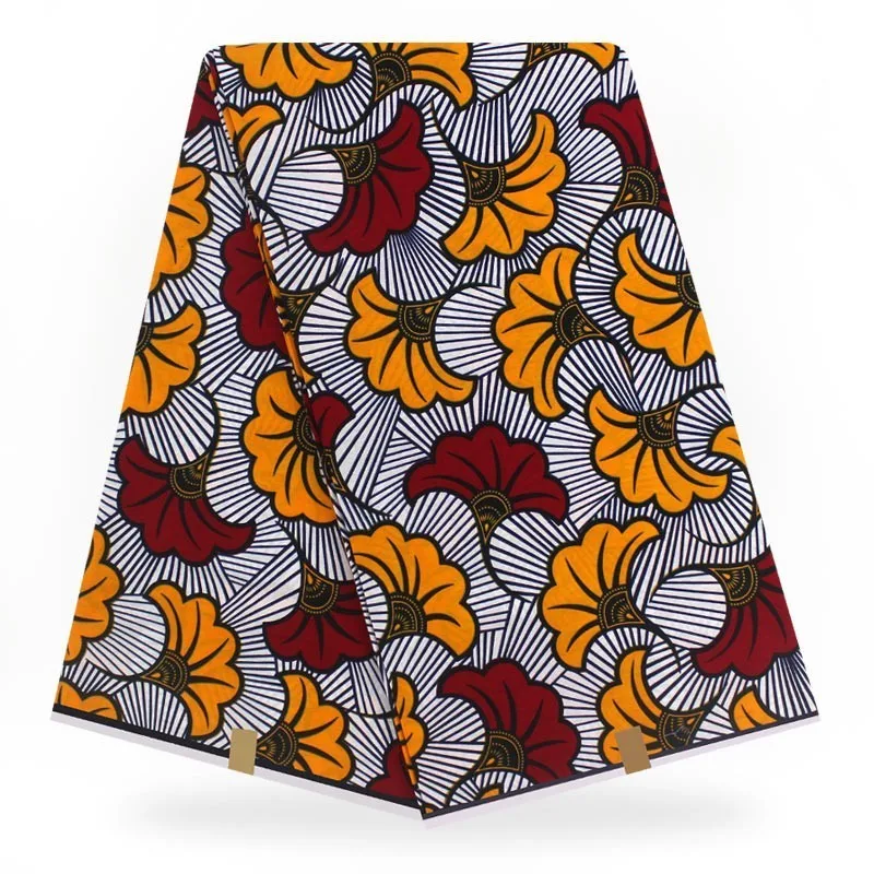 

New Design hot Wax Veritable Dutch Wax African Fabric African Fashion hot Wax Veritable 6 Yards Nigerian Ankara Fabric