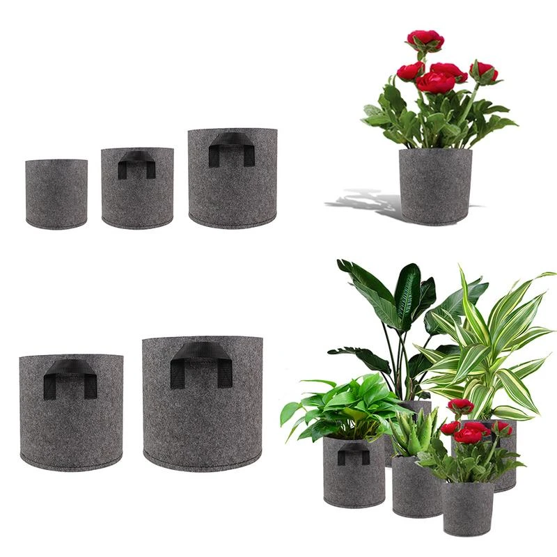 3/5/7/10 Gallon Vegetable Potato Planting Grow Bags Root Fabric Container Pot 3/5/7/10 Gallon Vegetable Potato Planting Grow Bags Root Fabric Container Pot