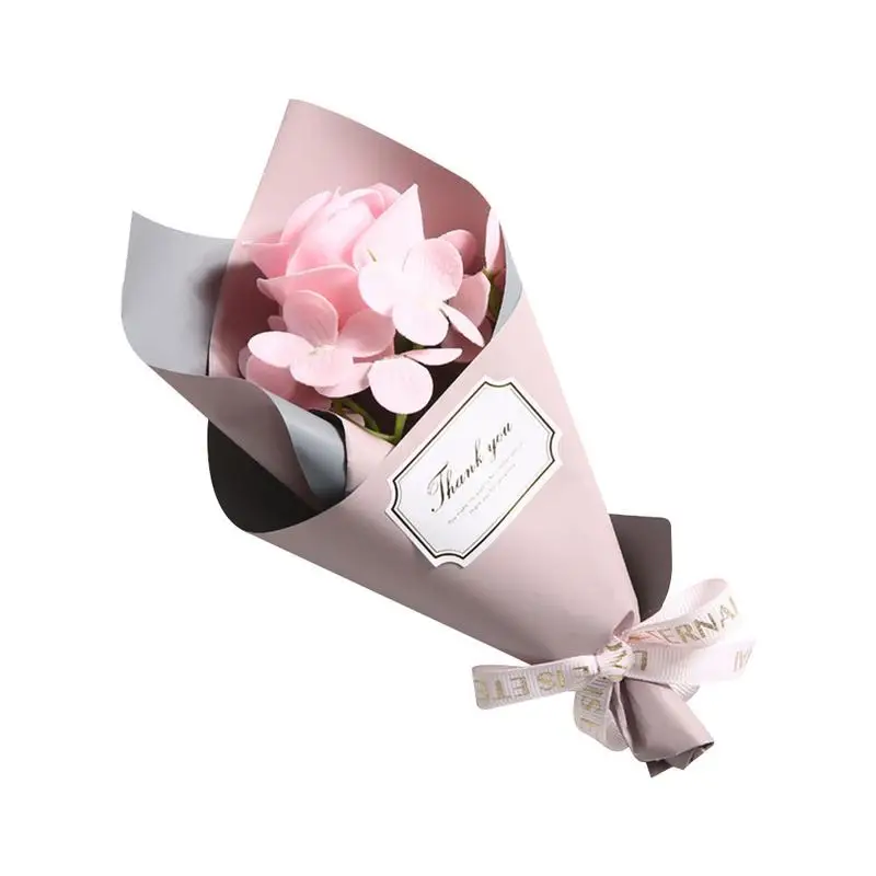 Красивый одиночный букет розы ручной работы мыло цветок подарок на день матери мини букет подарок на день рождения искуственные цветы для декора