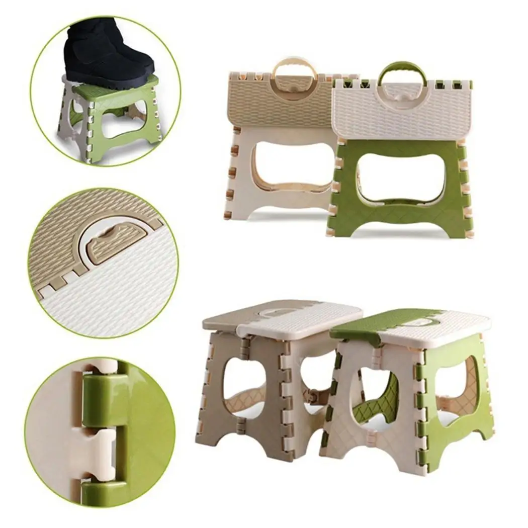 

New Multi Purpose Fold Step Stool Plastic Fashion Home Kitchen Foldable Easy Storage Random