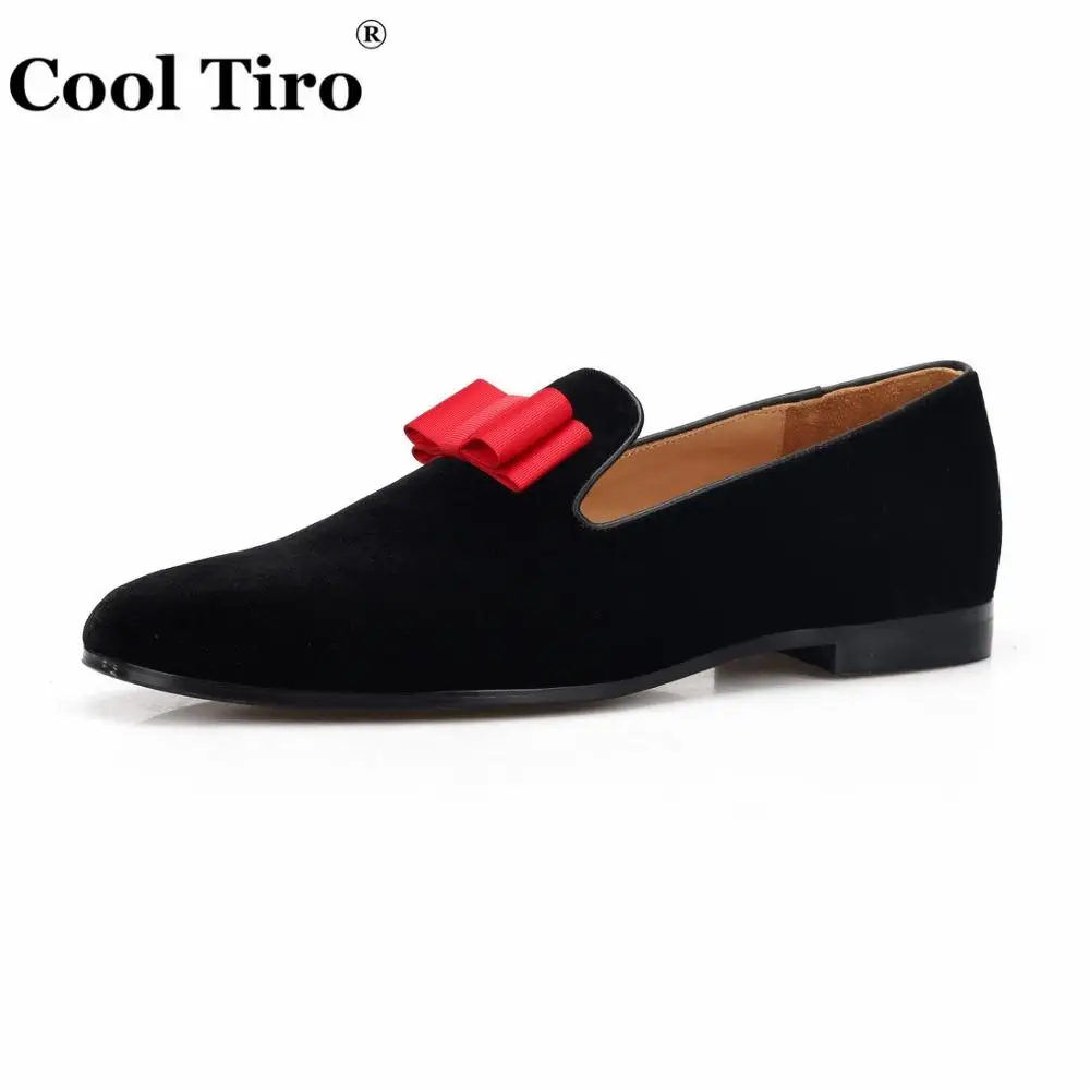 Cool Tiro/черные бархатные лоферы Мужские мокасины Шлепанцы для курения Модельные