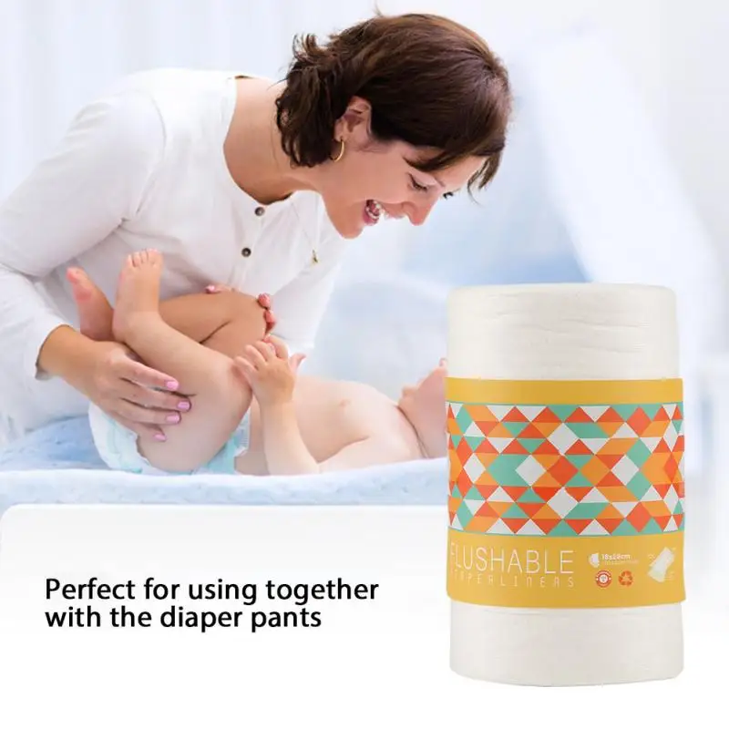 100pcs/roll Baby Disposable Diapers Biodegradable Flushable Nappy