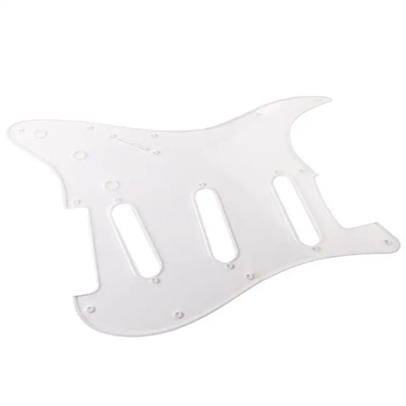1 слой 11 отверстие прозрачная SSS прозрачная гитара накладка царапина пластина для Мехико стиль Stratocaster ST электрогитара Strat Bass