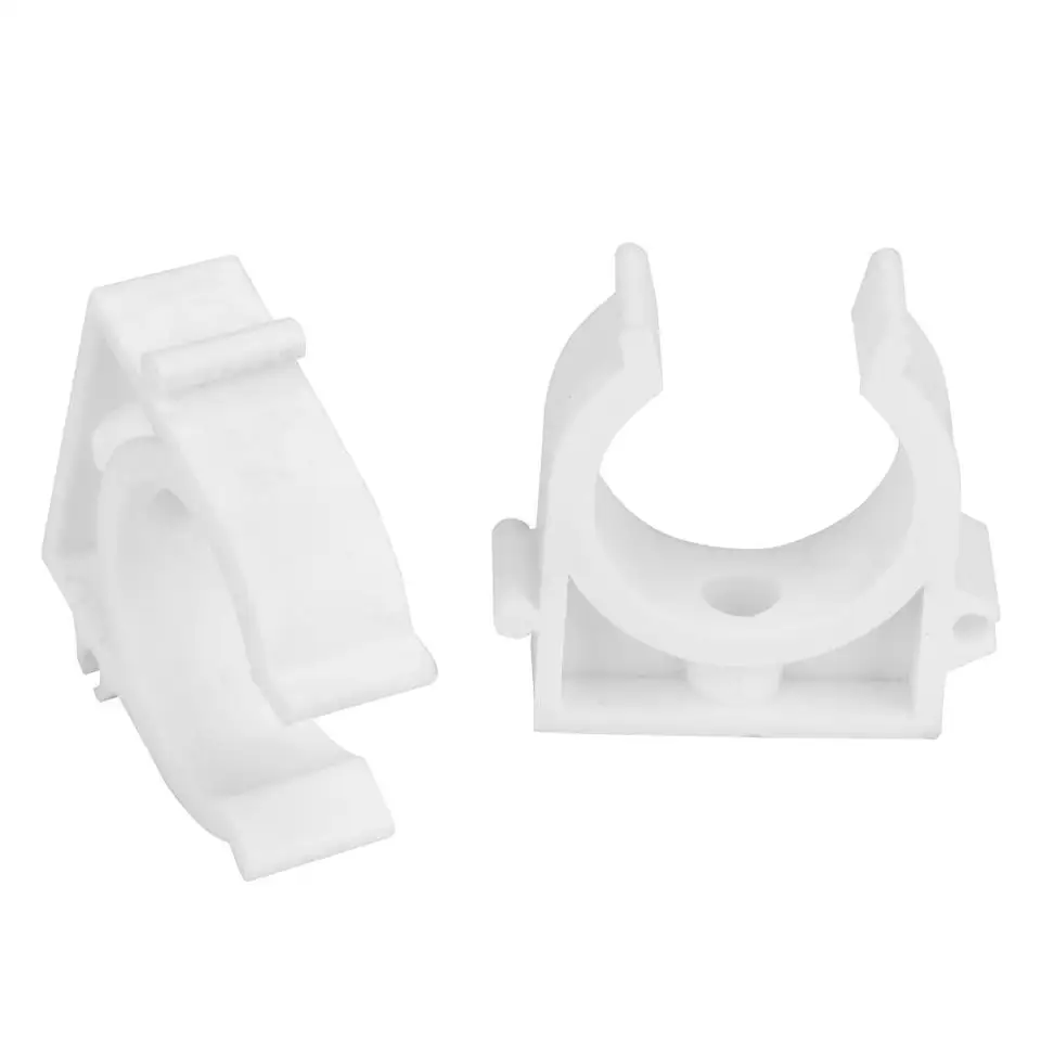 25mm Plastic Pipe Clamp 20pcs 16//20//25//32mm U Shaped Combination Pipe Clamp Fixed Clips with Screws