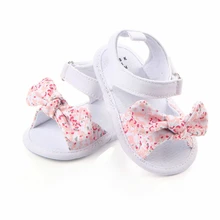 MAYA STEPAN 1 Pair Bambini Dei Capretti Del Bambino Delle Ragazze Dei Ragazzi Antiscivolo Scarpe di Tela Bowknot Toddlers Neonato Infantil Sandali