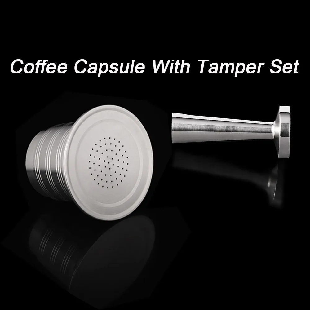 Nespresso кофе Темпер из нержавеющей стали инструмент для наполнения многоразового твердого кофе-Капсулы Эспрессо прессования Nespreso кофе измельчения