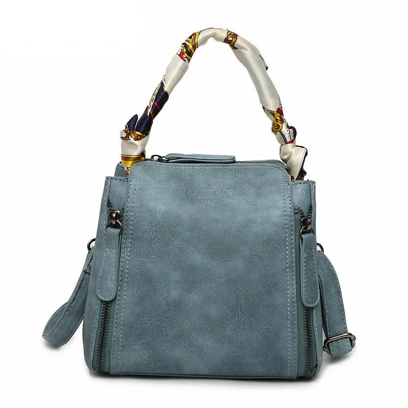 

2019 Crossbody Bags For Women Leather Handbag Luxury Handbags Women Bags Designer Silk Scarf Shoulder Tote Bucket Bag Sac A Main