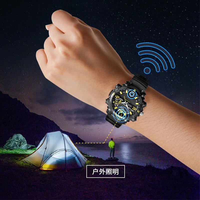Outdoor Sports WiFi smart watch Led Flash 5 million High Definition camera Watch remote LED lighting 720PHD Watch