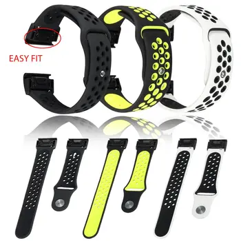 

Quick Release Genuine Luxury Silica gel Soft For WatchBand For Garmin Smart Watch For fenix 5 And 5X