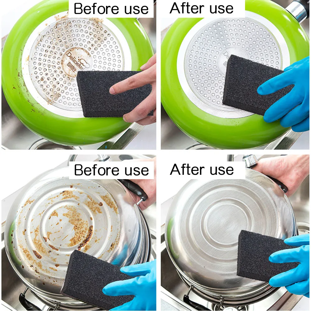 

Multipurpose Strong Cleaning Magic Sponge Pots Rust Focal Stains Decontamination Sponge Emery Cleaning Sponge Tool Brushes