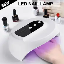 36 W USB УФ-лампы светодиодный лампы для ногтей Nail Сушилка для всех гели для ногтей с инфракрасным зондирования 30/60/90 s таймер интеллектуальная сенсорная кнопка
