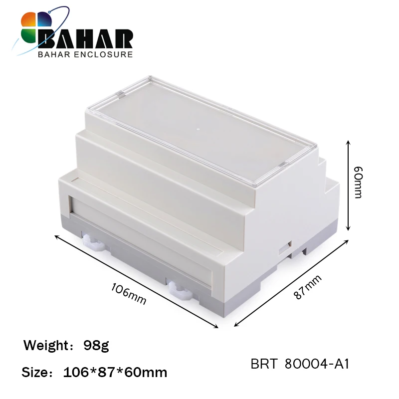 Din Rail Plastic Enclosures Small Abs Junction Box For Electronic Diy