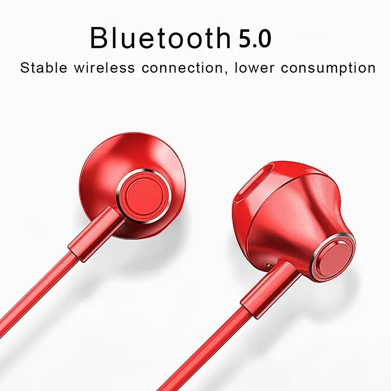 AERBOS спортивные шейные беспроводные наушники Bluetooth 5,0 для бега с микрофоном, регулируемые беспроводные наушники для Iphone