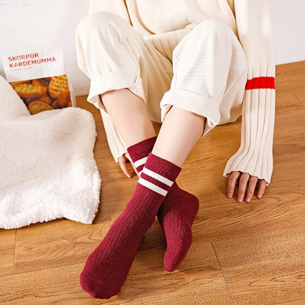 2018 New Design Women's Harajuku Tube Socks Japanese Casual Striped ...