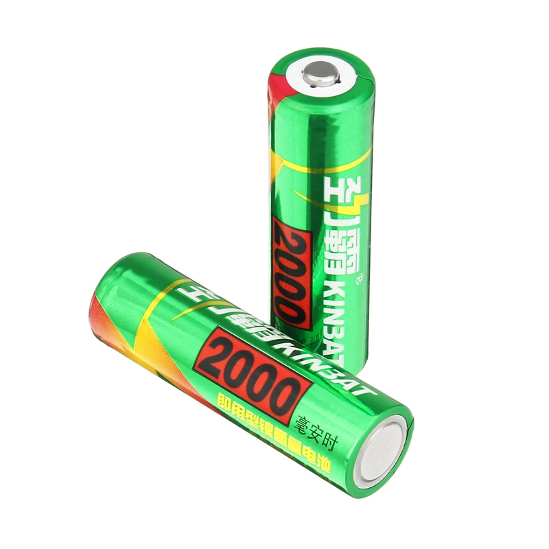 

2 pc AA 2000mA Battery Ni-MH Rechargeable Batteries NIMH Rechargeable AA Battery For Toys Camera Microphone Remote Controls