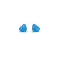 4 Colors Resin Earrings Women Heart Earrings Trendy Fashion Girls Gifts Party Jewelry