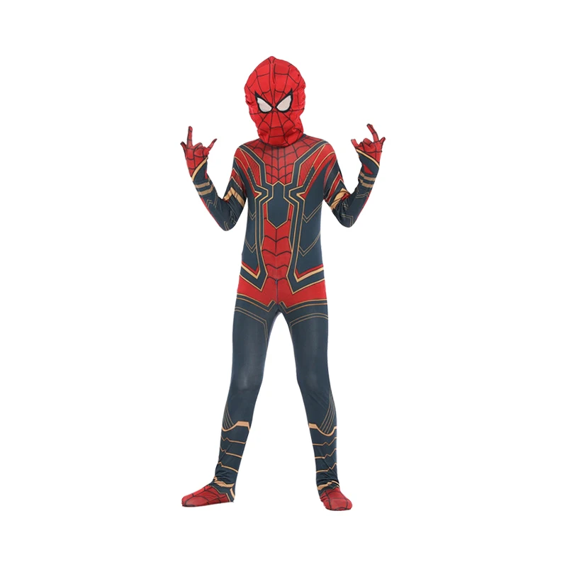 Spiderman Cosplay Costume Kids Iron Spiderman Costume Homecoming Bodysuit Jumpsuit Venom Spiderman Costume Child Classic Cosplay