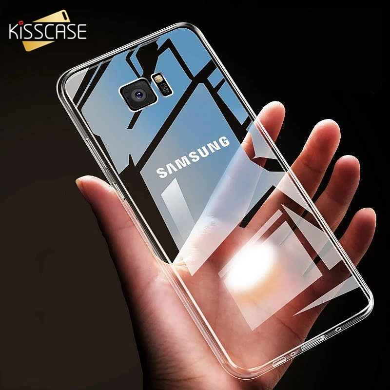 KISSCASE прозрачный мягкий ТПУ чехол для телефона Samsung Galaxy S10 plus S10e A3 A5 A7 2016 2017 S8 S9 Note 8 S6