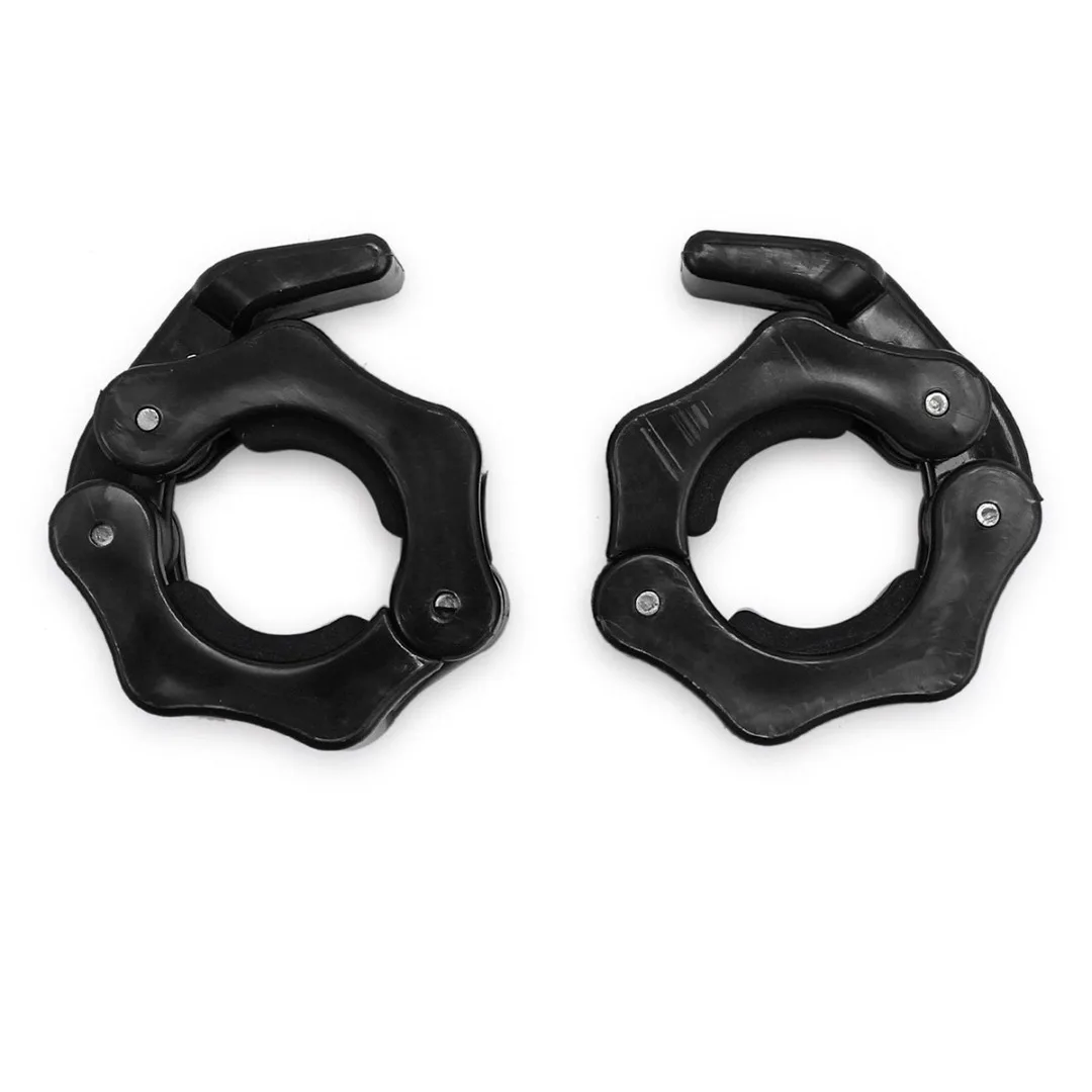 2Pcs 25mm Plastic Barbell Collars Clamp Weight Lifting Bar Lock Home Gym Dumbbell Accessory Fitness Body Building