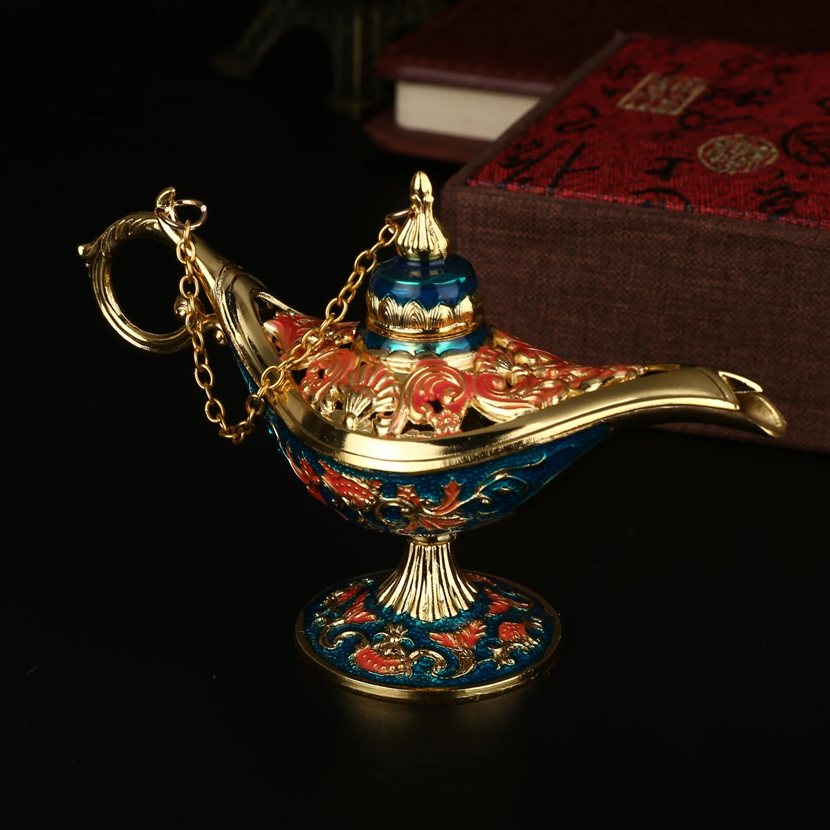 Traditional Aladdin Lamp Magic Lamp Retro Censer Panto Tea Pot Genie Oil Lamp Zinc Alloy For Home Decor Ornaments Traditional Aladdin Lamp Magic Lamp Retro Censer Panto Tea Pot Genie Oil Lamp Zinc Alloy For Home Decor Ornaments