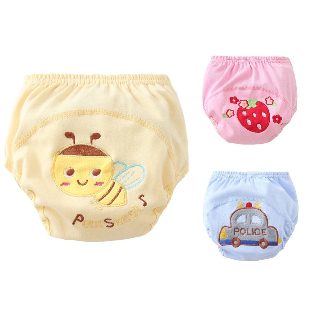 

Cartoon baby training pants waterproof diaper pant potty toddler panties new underwear Reusable 3 Colors