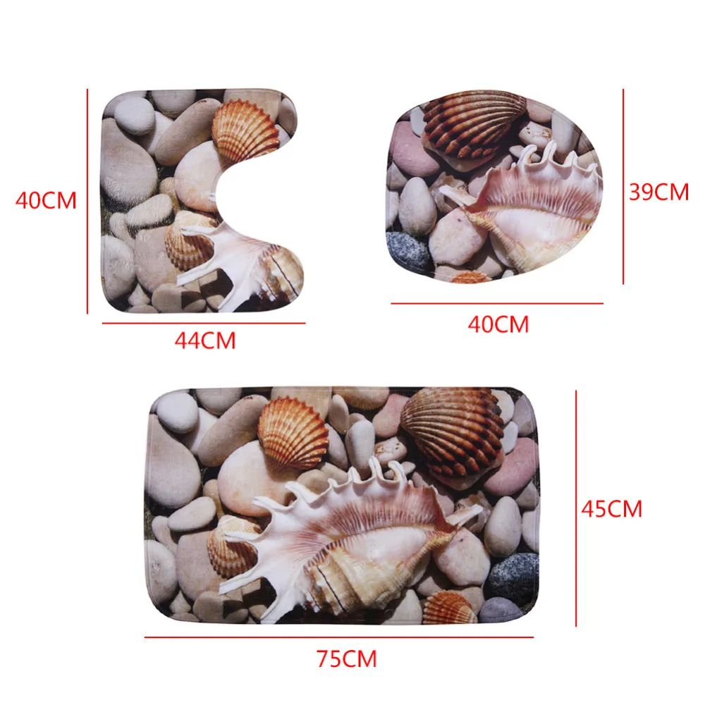 3 шт./компл. Ванная комната коврик набор фланель анти-скольжения Кухня ванны коврик ковер Ванная комната коврик для туалета моющийся коврик Banheiro