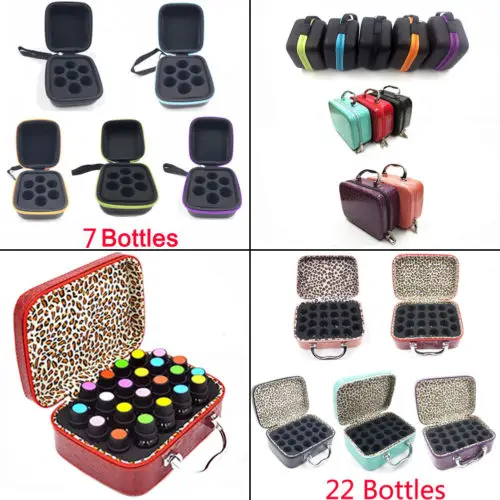

2019 New 7/22 Bottle Essential Oil Carry Case 5ML~15ML Holder Storage Aromatherapy Hand Bag