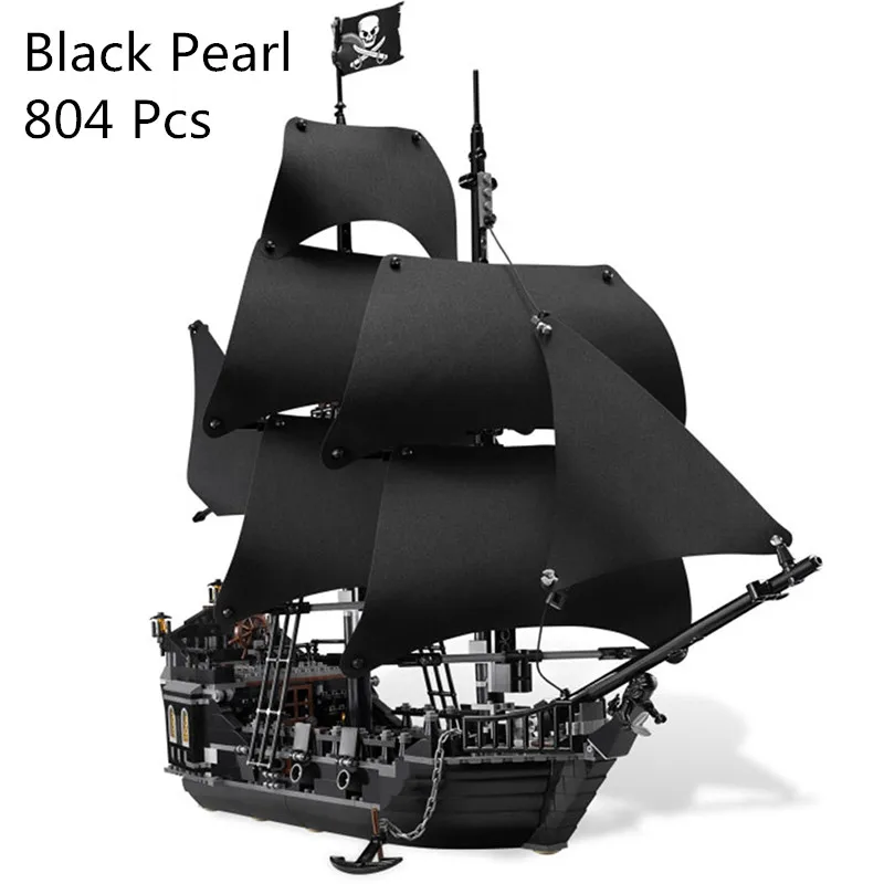 

CX Models building toy kits 804 pcs Building Blocks Compatible with lego 4184 Pirates of the Caribbean The Black Pearl Ship