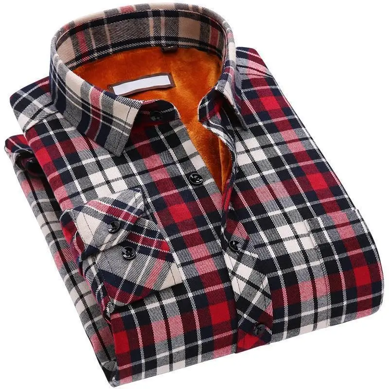 Плед Slim Fit Erkek Giyim Hemden Herren Повседневное военные Kemeja Pria Гавайский уличная зимняя