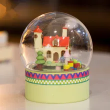 Сделай Сам выслушивает счастье стеклянный шар деревянный кукольный домик счастливые Конфеты дом ручной сборки Miniatura мебель Креативные украшения игрушки