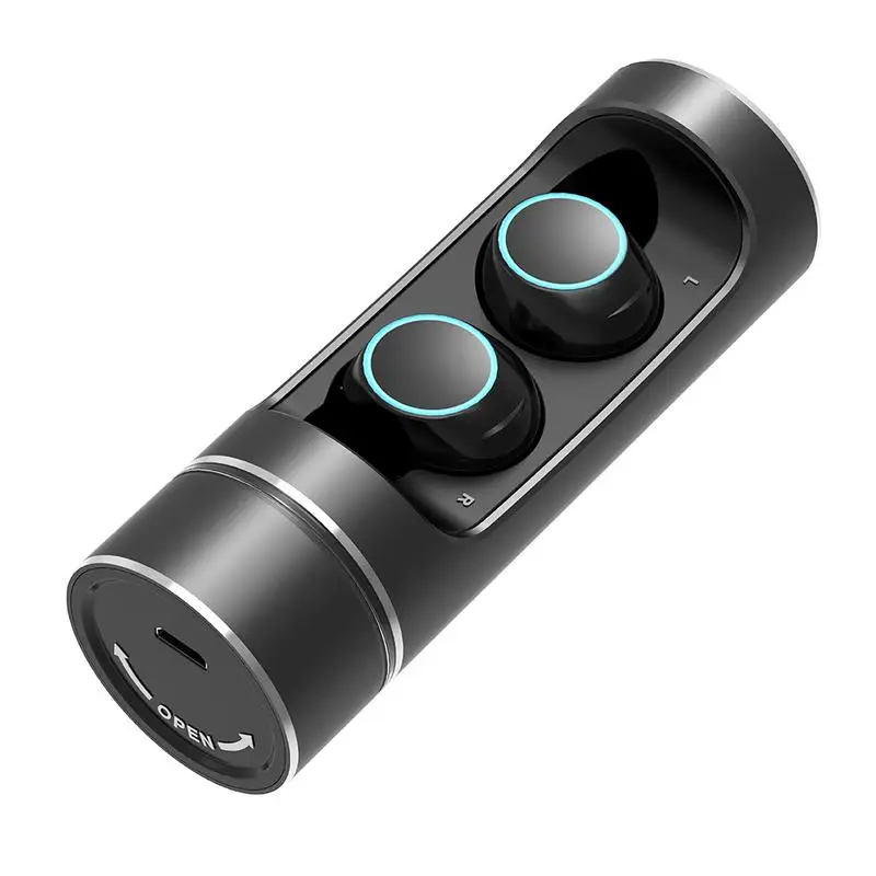 

Tws Wireless Bluetooth Headset Invisible Earphone Sport Running Waterproof Earplug Stereo Headset With Mic Charging Compartment